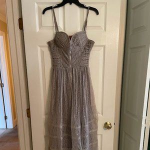 Betsey Johnson Gray Corset Dress